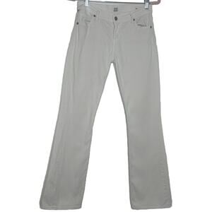 Citizen of Humanity Jeans Low-Rise Bootcut PetiteWhite Denim‎ Sz 26 / 31” Inseam